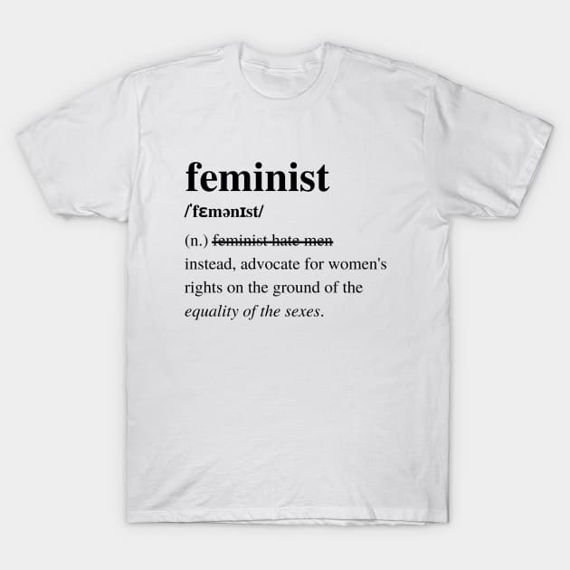 Badass Feminist - F for feminist T-Shirt by Feminist Vibes